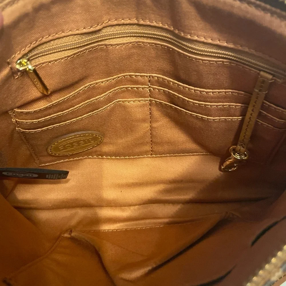 Women’s Fossil Sydney Shoulder Bag Brown Leather Crossbody